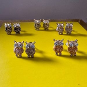 Owl Stud Earrings (5 sets)